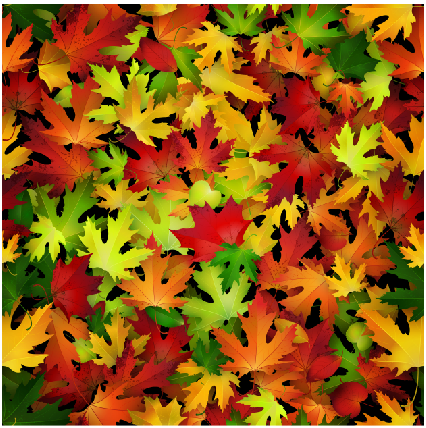 Fall Leaves 12 x 12 Full Color Permanent Vinyl Sheet